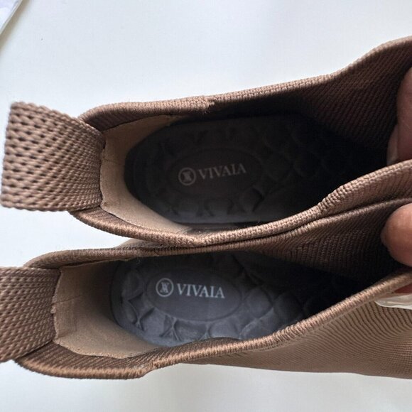 VIVAIA Square-Toe Water-Repellent Ankle Boots Size 41.5 Size 10 Ryan Pro Brown - Picture 5 of 12